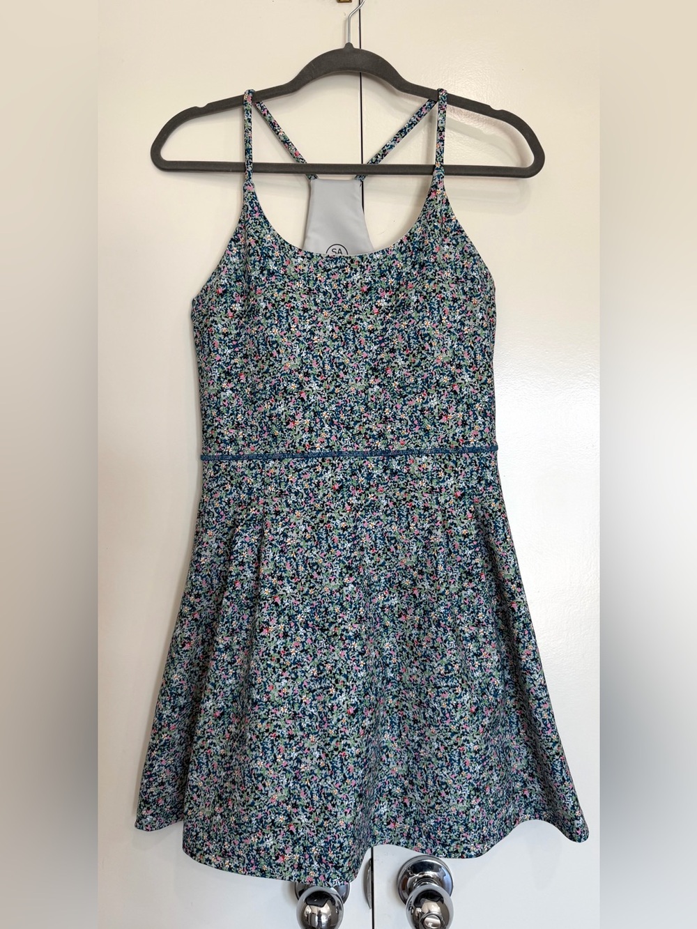 Sage Collective Blue Floral Athletic Skort Dress
